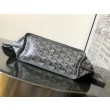 Borsa tote Goyard Anjou Saint Louis Mini tela goyardine/pelle di vitello grigia