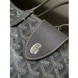 Borsa tote Goyard Anjou Saint Louis Mini tela goyardine/pelle di vitello grigia
