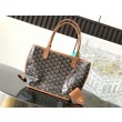Borsa tote Goyard Anjou Saint Louis Mini tela goyardine/pelle di vitello marrone