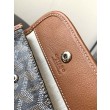 Borsa tote Goyard Anjou Saint Louis Mini tela goyardine/pelle di vitello marrone