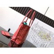Borsa tote Goyard Anjou Saint Louis Mini tela goyardine/pelle di vitello Rosso