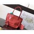Borsa tote Goyard Anjou Saint Louis Mini tela goyardine/pelle di vitello Rosso
