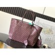 Borse tote Goyard Saint Louis PM/GM Spalmata Goyardine bordeaux