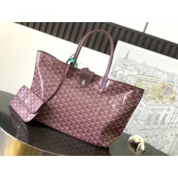 Borse tote Goyard Saint Louis PM/GM Spalmata Goyardine bordeaux