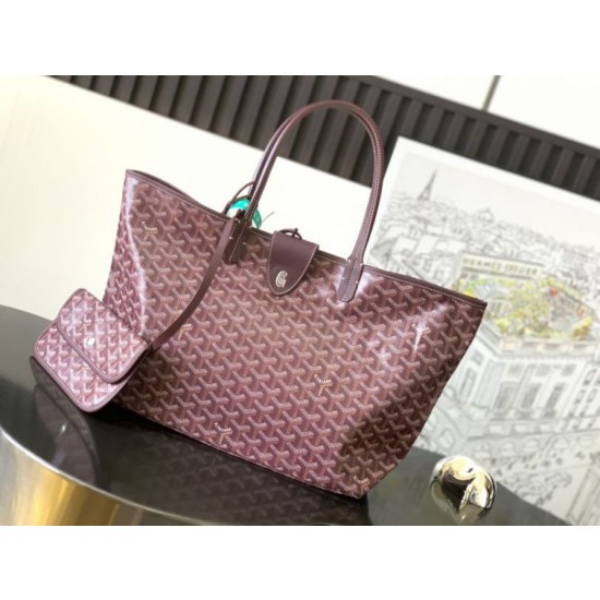 Borse tote Goyard Saint Louis PM/GM Spalmata Goyardine bordeaux