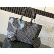 Borse tote Goyard Saint Louis PM/GM Spalmata Goyardine Grigio