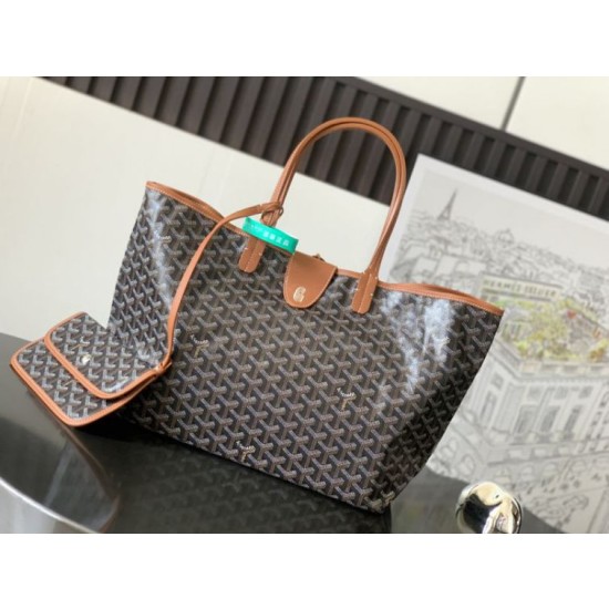 Borse tote Goyard Saint Louis PM/GM Spalmata Goyardine marrone