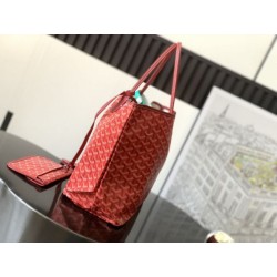 Borse tote Goyard Saint Louis PM/GM Spalmata Goyardine Rosso