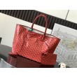 Borse tote Goyard Saint Louis PM/GM Spalmata Goyardine Rosso