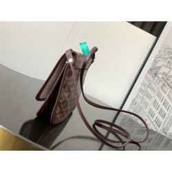 Pochette Goyard Plumet con iniziali Bordeaux