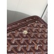 Pochette Goyard Plumet con iniziali Bordeaux