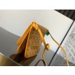 Pochette Goyard Plumet con iniziali Giallo