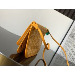 Pochette Goyard Plumet con iniziali Giallo