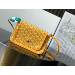 Pochette Goyard Plumet con iniziali Giallo