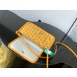 Pochette Goyard Plumet con iniziali Giallo