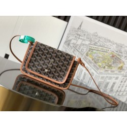 Pochette Goyard Plumet con iniziali Marrone