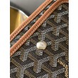 Pochette Goyard Plumet con iniziali Marrone