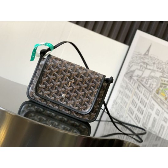 Pochette Goyard Plumet con iniziali Nero