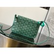 Pochette Goyard Plumet con iniziali Verde