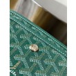 Pochette Goyard Plumet con iniziali Verde
