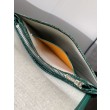 Pochette Goyard Plumet con iniziali Verde