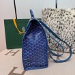 Zaino morbido Goyard Saint Léger in tela Goyardine Blu