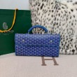 Zaino morbido Goyard Saint Léger in tela Goyardine Blu