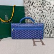 Zaino morbido Goyard Saint Léger in tela Goyardine Blu