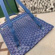 Zaino morbido Goyard Saint Léger in tela Goyardine Blu