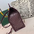 Zaino morbido Goyard Saint Léger in tela Goyardine Borgogna