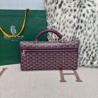 Zaino morbido Goyard Saint Léger in tela Goyardine Borgogna