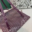 Zaino morbido Goyard Saint Léger in tela Goyardine Borgogna