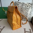 Zaino morbido Goyard Saint Léger in tela Goyardine Giallo