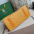 Zaino morbido Goyard Saint Léger in tela Goyardine Giallo