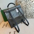 Zaino morbido Goyard Saint Léger in tela Goyardine nera