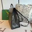 Zaino morbido Goyard Saint Léger in tela Goyardine nera