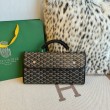 Zaino morbido Goyard Saint Léger in tela Goyardine nera
