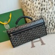 Zaino morbido Goyard Saint Léger in tela Goyardine nera