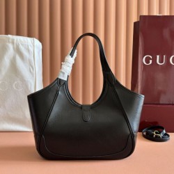 Replica di lusso Borse tote piccola Gucci Mercato 866646 Nera Imitazioni Cloni Borse tote piccola Gucci Mercato 866646 Nera firmate