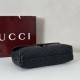 Replica di lusso Borsa a tracolla grande Gucci GG Marmont 850659 Nero Imitazioni Cloni Borsa a tracolla grande Gucci GG Marmont 850659 Nero firmate