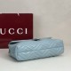 Replica di lusso Borsa a tracolla grande Gucci GG Marmont 850659 Blu Imitazioni Cloni Borsa a tracolla grande Gucci GG Marmont 850659 Blu firmate