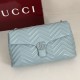 Replica di lusso Borsa a tracolla grande Gucci GG Marmont 850659 Blu Imitazioni Cloni Borsa a tracolla grande Gucci GG Marmont 850659 Blu firmate