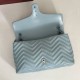 Replica di lusso Borsa a tracolla grande Gucci GG Marmont 850659 Blu Imitazioni Cloni Borsa a tracolla grande Gucci GG Marmont 850659 Blu firmate