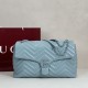 Replica di lusso Borsa a tracolla grande Gucci GG Marmont 850659 Blu Imitazioni Cloni Borsa a tracolla grande Gucci GG Marmont 850659 Blu firmate