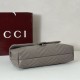 Replica di lusso Borsa a tracolla grande Gucci GG Marmont 850659 Grigio Imitazioni Cloni Borsa a tracolla grande Gucci GG Marmont 850659 Grigio firmate