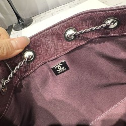 Replica di lusso Borsa Chanel 25S Hobo AS5293 pelle di vitello grana viola Imitazioni Cloni Borsa Chanel 25S Hobo AS5293 pelle di vitello grana viola firmate