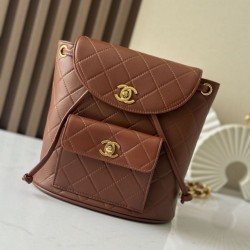 Cloni Zaino vintage Chanel Duma marrone firmate