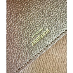Borsa a mano Burberry Canvas Highlands Bowling, colore caffè scuro