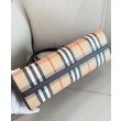 Borsa a mano Burberry Canvas Highlands Bowling, colore caffè scuro