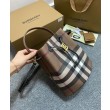 Borse Firmate Replica a secchiello TB piccola Burberry color caffè